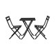 Набор обеденной мебели Складной квадратный стол и 2 стула Xiaomi MWH Colorful Folding Square Table And 2 Folding Chair Set Green