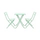 Набор обеденной мебели Складной квадратный стол и 2 стула Xiaomi MWH Colorful Folding Square Table And 2 Folding Chair Set Green