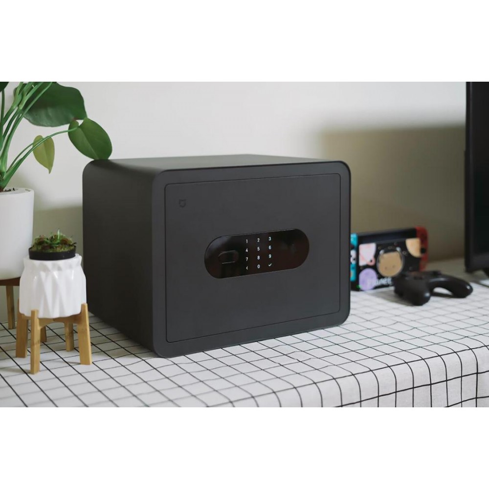 Умный электронный сейф с датчиком отпечатка пальца Xiaomi Mijia Smart Safe Deposit Box Dark Grey (BGX-5X1-3001)